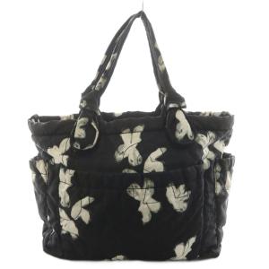 MARC by MARC JACOBS ショルダーバッグ ハンドバッグ 花柄 ナイロン 黒 ブラック /AN1