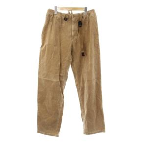 パンツ L ベージュ コーデュロイ ウェビングベルト フルレングス /JP