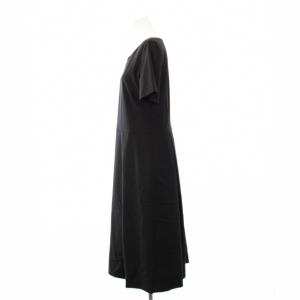 theory luxe 22AW Executive Rafaela ワンピース ロング 半袖 40 黒 03-2305592-050-040