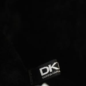 DKNY ラムレザー ジャケット ムートンコート 羊革 4 黒 ブラック JKN2YA9807 /G