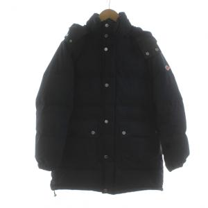 ダウンジャケット フード ジップアップ 36 紺 ネイビー JD-8987 /KU