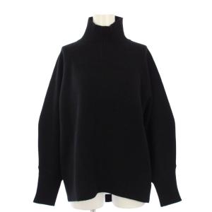 24AW ウールカシミヤミックス ロールネックニット セーター 長袖 F 黒 KRWXCW0551 /KH