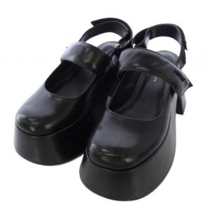 Rubina ルビナ チャンキースリングバックメリージェーン パンプス 厚底 35 黒 CK1-80580135