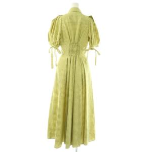 Lily Brown LilyBrown 24SS ボリュームスリーブシャツワンピース ロング 0 イエロー LWFO241146 /DF