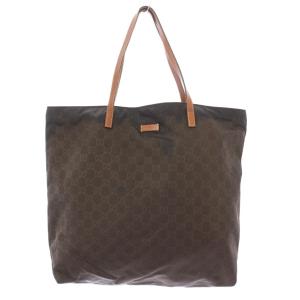 トートバッグ ハンドバッグ GG柄 インターロッキング 総柄 茶 ブラウン /BB OH