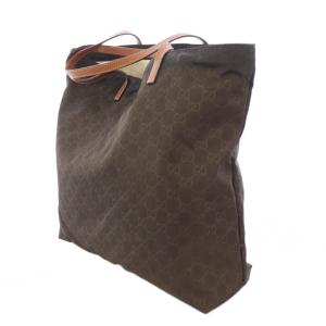 GUCCI トートバッグ ハンドバッグ GG柄 インターロッキング 総柄 茶 ブラウン /BB OH