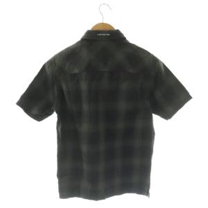 NEIGHBORHOOD 161ARNH-SHM05 B＆C C-SHIRT S/S シャツ 半袖 チェック柄 S チャコールグレー