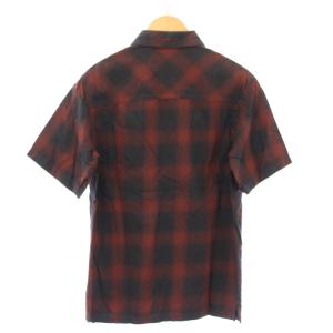 NEIGHBORHOOD B&C C-SHIRT SS カジュアルシャツ 半袖 レギュラーカラー チェック柄 S 赤 レッド 黒
