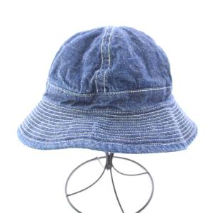 orSlow デニムハット バケットハット バケハ 刺繍 1 青 ブルー /BB