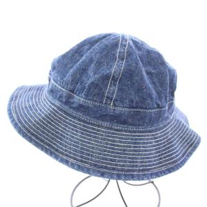 orSlow デニムハット バケットハット バケハ 刺繍 1 青 ブルー /BB