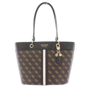 NOELLE Small Elite Tote スモールエリートトートバッグ ハンドバッグ 総柄 茶 ブラウン