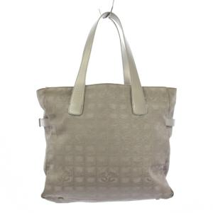 CHANEL ニュートラベルライン トートバッグ グレー 8番台