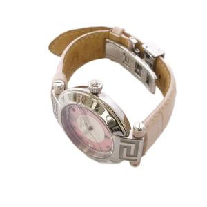 VERSACE REVE 腕時計 クォーツ アナログ 3針 カレンダー ステンレススチール レザーバンド