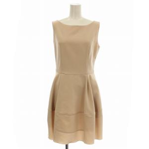 ノースリーブ ワンピース ひざ丈 40 ベージュ 35346-NSOFG401L /G