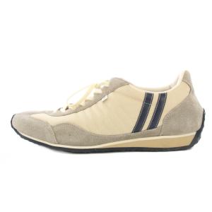 STADIUM スタジアム ローカットスニーカー シューズ スエード 切替 41 ベージュ グレージュ