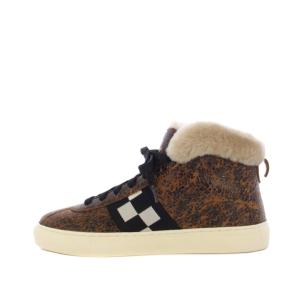 VITA PARCOURS ハイトップスニーカー レザー 37E 茶 /KH