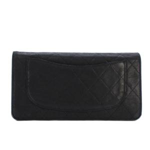 CHANEL マトラッセ ココマーク 長財布 レザー ブラック