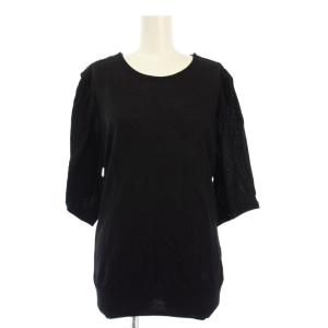タグ付き ニット カットソー 半袖 1 黒 B1P64-147-09 /KH