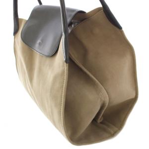 CAMPER MAUREN マウレン トートバッグ ハンドバッグ スエード レザー バイカラー グレージュ 黒 ブラック