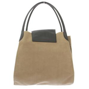 CAMPER MAUREN マウレン トートバッグ ハンドバッグ スエード レザー バイカラー グレージュ 黒 ブラック