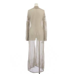 Mame Kurogouchi ロングカーディガン ニット 長袖 1 ベージュ MM20FW-KN069 /KH