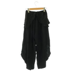 STELLA McCARTNEY パンツ スラックス テーパード サテン 38 黒 /NR