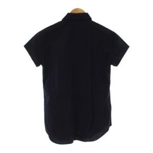 RALPH LAUREN シャツ ブラウス 11 ネイビー 無地 レギュラーカラー 半袖 /JP