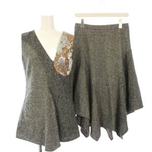 セットアップ ノースリーブブラウス カットソー 36 グレー 405355 /KH