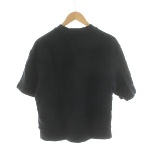 DIESEL S-COOLING-B1 スウェット トレーナー 半袖 ロゴ XS 黒 ブラック /AN54