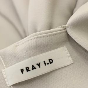 FRAY I.D 23SS ケープスリーブドレス ワンピース ロング ノースリーブ 0 ライトグレー FWFO231502
