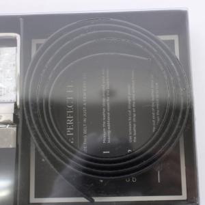 MICHAEL KORS ベルト レザー ロゴ 総柄 バイカラー 茶 ブラウン 黒 ブラック /BB