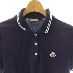 MONCLER C10938386000 ポロシャツ 半袖 M ネイビー /ES