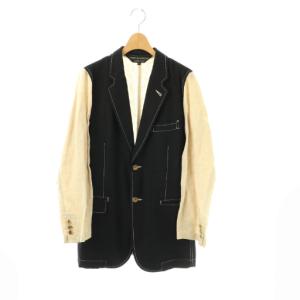 AD2012 PK-J113 13SS Crushing期 リネン切替 ジャケット テーラード ウール