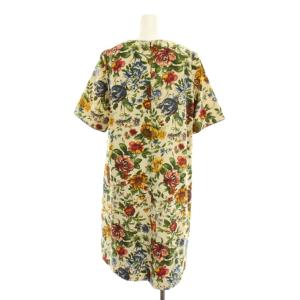 Lois CRAYON ワンピース ひざ丈 M マルチカラー 花柄 半袖 クルーネック 13001921 /YM