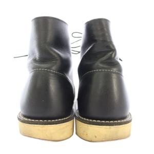 RED WING ショートブーツ レースアップ レザー 厚底 US9 27cm 黒 ブラック /BB