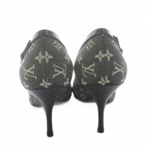 LOUIS VUITTON MIMOSA PUMP モノグラム パンプス 35.5M ブラック