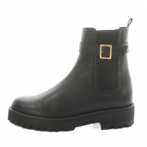 サイドゴアブーツ ショートブーツ ヒール M 黒 ブラック /AN13