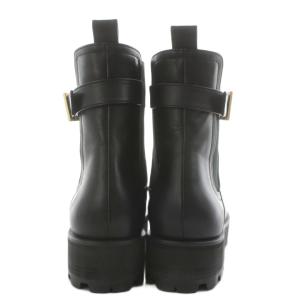 BLUE LABEL CRESTBRIDGE サイドゴアブーツ ショートブーツ ヒール M 黒 ブラック /AN13