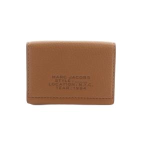 財布 三つ折り 小銭入れ シボ加工 ベージュ /MI