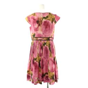 TOCCA NANCY ドレス ワンピース ひざ丈 6 ピンク マルチカラー COPTOLW0340 /AQ OS