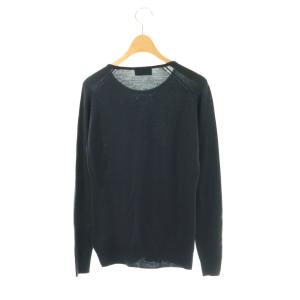 JOHN SMEDLEY ニット セーター 長袖 ウール M 紺 /NR