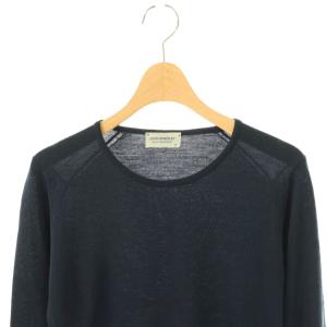JOHN SMEDLEY ニット セーター 長袖 ウール M 紺 /NR