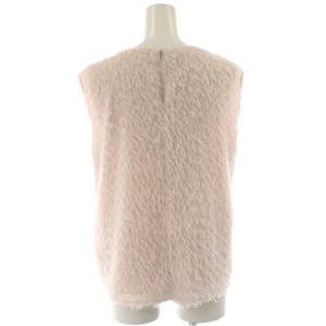 Apuweiser-riche 24ss シャツ ブラウス 1 ピンク 袖なし ラウンドネック シャギー /NS