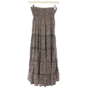 別注 ルサーナ LUSANA RUFFLE TIRED MAXI SKIRT スカート イージー ロング