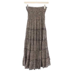 JOURNAL STANDARD L'ESSAGE 別注 ルサーナ LUSANA RUFFLE TIRED MAXI SKIRT スカート イージー ロング