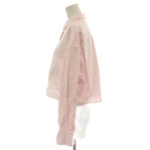 JOURNAL STANDARD L'ESSAGE 24SS オックスフォードワイドシャツ ブラウス  ピンク 長袖 無地 胸ポケット 24050370060010
