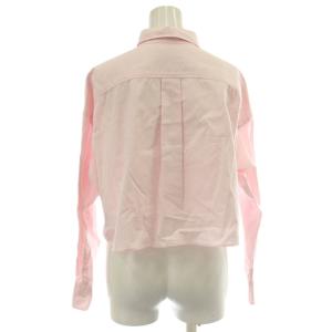 JOURNAL STANDARD L'ESSAGE 24SS オックスフォードワイドシャツ ブラウス  ピンク 長袖 無地 胸ポケット 24050370060010