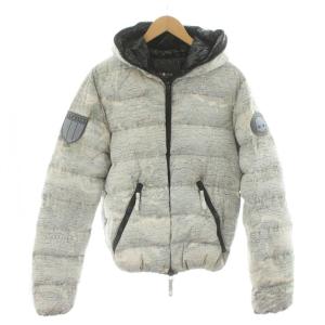 ダウンジャケット 50 ホワイト カモフラ