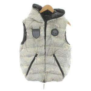 ダウンベスト 迷彩柄 50 ホワイト