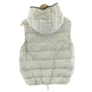 HYDROGEN ダウンベスト 迷彩柄 50 ホワイト